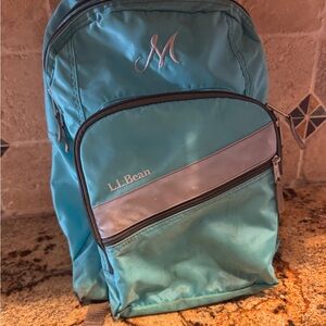 L.L. Bean Aqua and Gray Men's Backpack